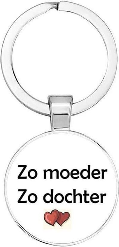 Akyol - Zo moeder zo dochter Sleutelhanger - Leuke verrassing voor moeder - Kind - Leuk kado voor je dochter om te geven