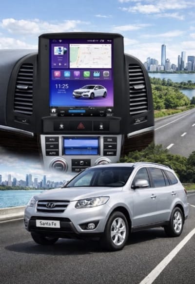 ADIVOX T1 9.7 inch geschikt voor Hyundai Santa Fe 2006-2012 Android 15 Carplay/Auto/RDS/DSP/DAB+