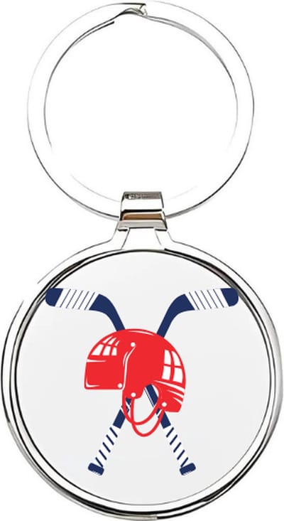 Akyol - IJshockey Sleutelhanger - ijshockey - IJshockeyers - Cadeau - Sport sleutelhanger - sport - Gepersonaliseerd - ijshockeyer - sleutelhanger voor IJshockeyers - stick - sleutelhanger voor jongens - sleutelhanger van een hockeystick - 4 x 7,5 CM