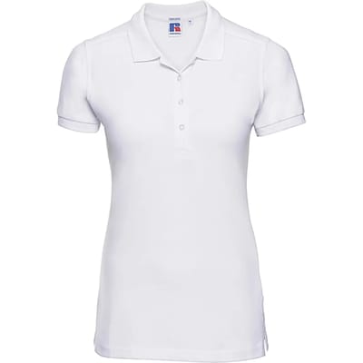 Damespolo Russell Athletic Fitted Stretch