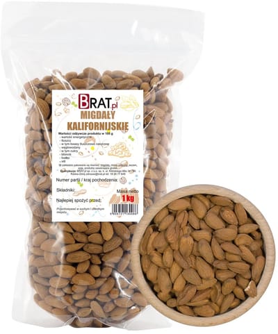 BRAT.pl Classic – Amandelen Californisch – Natuurlijk – Ongebrand – Premiumkwaliteit