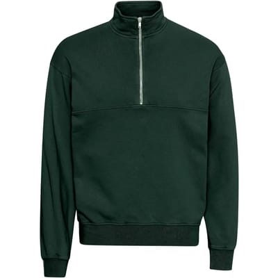 Sweatshirt 1/4 rits Colorful Standard Organic hunter green