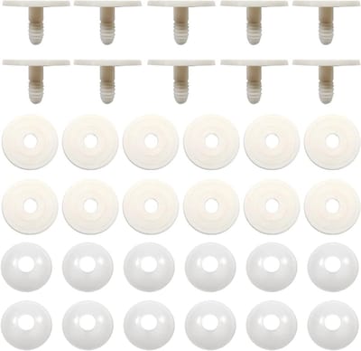 Allecto Plus - Pop Gewrichten Set van 20 stuks - 50mm - Wit - Kunststof Dierengewrichten - Amigurumi - Veiligheidsgewrichten - Marionet - Haakdieren - Knutselbenodigdheden