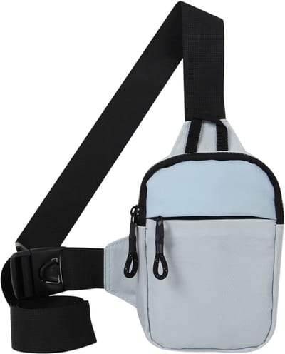 Sport Borsttas Heren – Ultra-klein Mobiel Tasje / Heuptas / Rugzakje – Multifunctionele Messenger Tas - Blauw