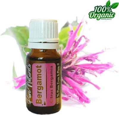 Bergamot etherische Olie 10 ml | Bergamot Oil | 100% PUUR | Bio | Essentiële olie Aromatherapie | Olie diffuser | Geschikt voor inname | Pure Naturals