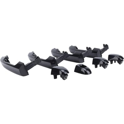 Ensemble de 4 poignées de porte extérieures 82651 2H000 Poignées de porte extérieures noires brillantes avec trou de clé avant black