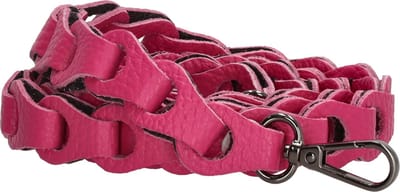 Charm London Anna Schouderband Dames - Tasriem met karabijnhaak - Schouderriem van 100% Leder - Fuchsia