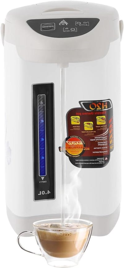 Warmwaterdispenser - Elektrische thermoskan - Snel heet water - Constante temperatuur - 4.2 liter - Wit