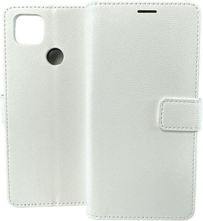 Portemonnee Book Case Hoesje Geschikt voor: Xiaomi Redmi 9C - Wit