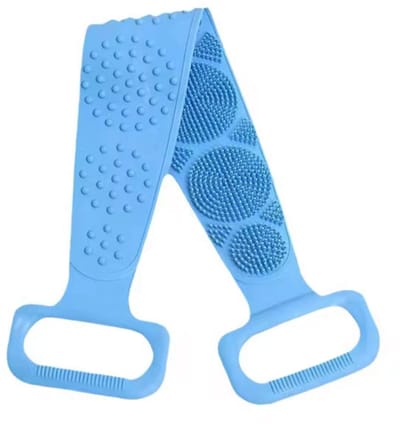Rugeerr scrubber - Doucheborstel - lange Lichaamsborstel - Dubbelzijdig design - 70CM - Rugborstel - Krabber - Douche - Bad - Badborstel - Rug krabber siliconen - Massage borstel - Bath towel - Back scrubber -