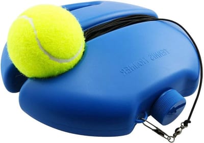 Tennistrainer Rebound Bal - Solo Tennis Oefenapparaat - Tennis Oefenen - Antislip Stabiliteit - 275 x 242 cm - Blauw