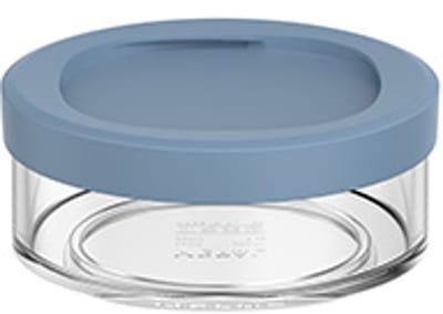 Mepal Lunchpot compartiment Ellipse - 200 ml - Extra compartimenten voor Lunchpot 500 ml - Yoghurtbeker en Muesli beker to go - Vaatwasserbestendig - Nordic blue