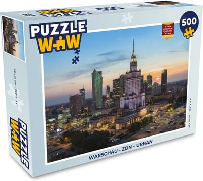 Puzzel Warschau - Zon - Urban - Legpuzzel - Puzzel 500 stukjes