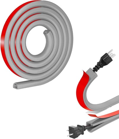 Zelfklevende Kabelgoot PVC Wit - Flexibele Kabelgoot voor Kabelmanagement tot 6 Meter