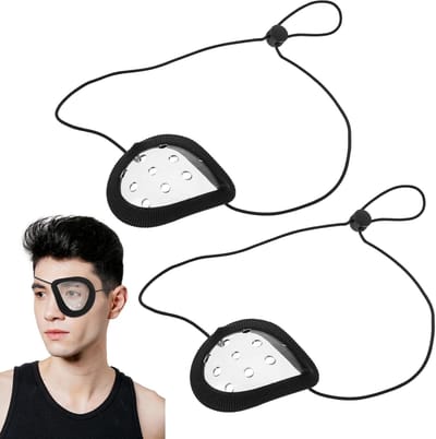 2-pack doorzichtige oogpleisters, ademende oogpleisters na een oogoperatie, verstelbare oogpleisters voor volwassenen, kleine oogpleisters voor volwassenen en kinderen