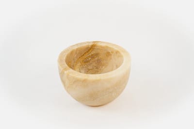 Teakea - Onyx Waskom Opbouw Klein 20x12 cm - Natuursteen Fontein Waskom voor Toilet