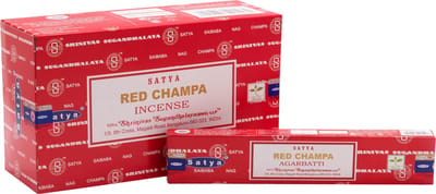 Satya Wierook Red Champa Box met 12 pakjes á 15 gram