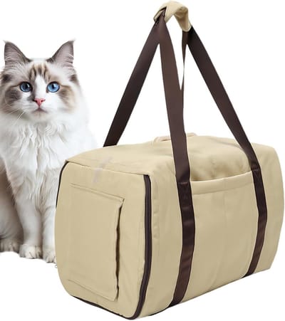 Hondenbench Hoes - Kennel Beschermer - Reizen met Huisdier - Ademend Mesh Raam - 48x30x33 cm - Grijs