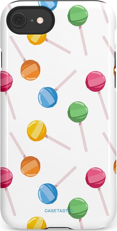 Casetastic Hoesje Geschikt voor Apple iPhone 7/8/SE - Stijlvolle Beschermende Duo-layer Case - Lollybom