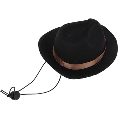 Huisdier Cowboyhoed Schattige Grappige Cowboy Hondenhoed voor Katten Honden Feest Festival Dagelijks Dragen Zwart