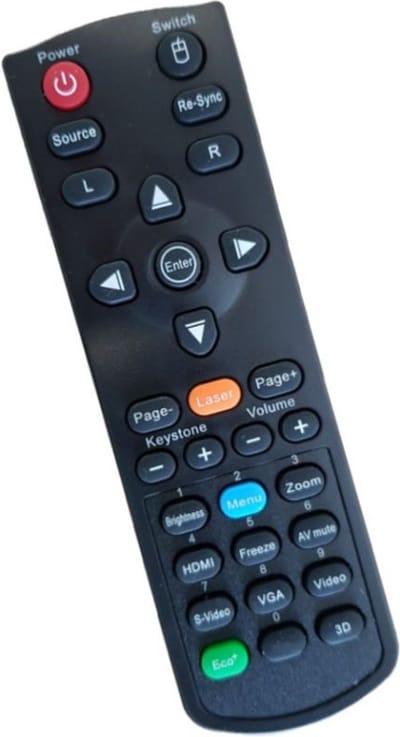 Afstandsbediening geschikt voor de OPTOMA DW339 beamer, vervangt BR-5041L / BR-5042L