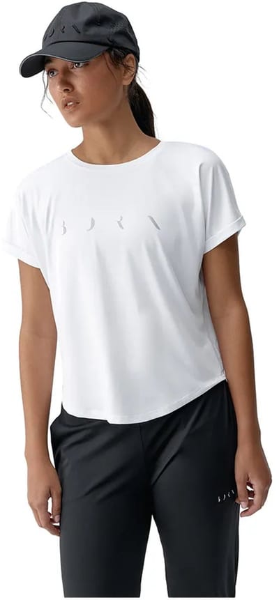 Born Living Yoga Azami T-shirt Met Korte Mouwen Wit S Vrouw