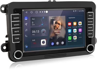 Junsun Android 15 Autoradio Geschikt Voor VW Golf 5 6 Passat Skoda Fabia TIguan Touran Polo EOS Jetta Accessoires, 1GB+32GB, DAB+, GPS-Navigatiesystem - Bluetooth - 7-inch HD Touchscreen - DSP - RDS - FM, Plug & Play, Quad-core processor