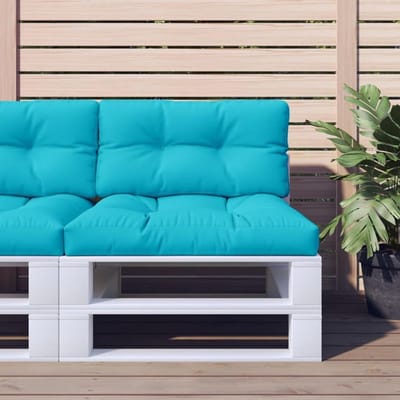 Palletkussen - Zitkussen Bankkussen - Buiten Zitten - Waterafstotend Stof - 70 x 40 cm - Turquoise
