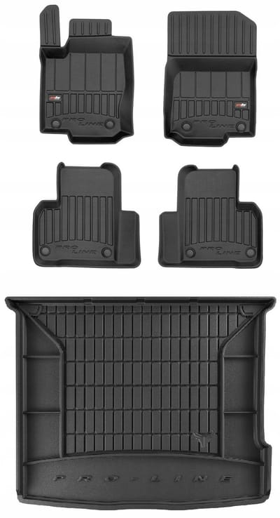 Frogum ProLine Luxe Voordeelset - Automatenset + Kofferbakmat - Geschikt voor Mercedes-Benz ML (W166) 2011-2015 - Premium TPE Rubber - Zwart