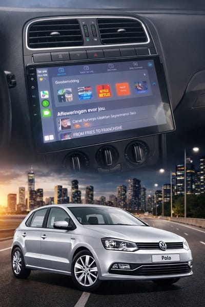 ADIVOX T4 10.1 inch geschikt voor VW/Seat/Skoda 2003-2013 Android 15 CarPlay/Auto/Wifi/GPS/DSP/5G/QLED/DAB+