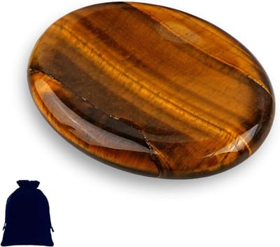 Geluksstenen van Tijgeroog, Helende Kristallen en Chakra Stones voor Kinderen, Stressverlichting en Meditatie