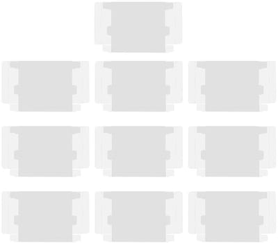 Dailygoods- Cartridge Box Beschermers Set van 10 - Transparant - Duurzaam - Voor SNES/N64 - Bescherming tegen Krassen - Milieuvriendelijk PET - Gamebox