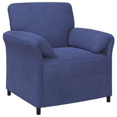 vidaXL 1-Zits Bank Politieblauw 88 x 83 x 95 cm Fluweel