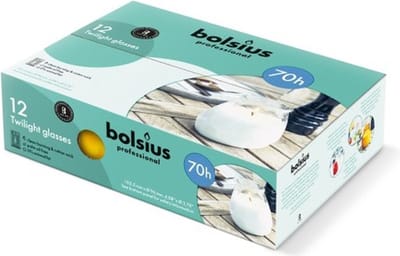 Bolsius - Horeca Twilight - 104/96 - 12 stuks per verpakking - Amber
