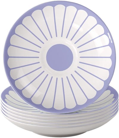 Espressountertassen Fleur Couleur ø 11,7 cm Set van 6