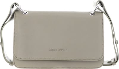 Marc O'Polo Leren Schoudertas Lindsey Crossbody Bag Herbal Steam Beige