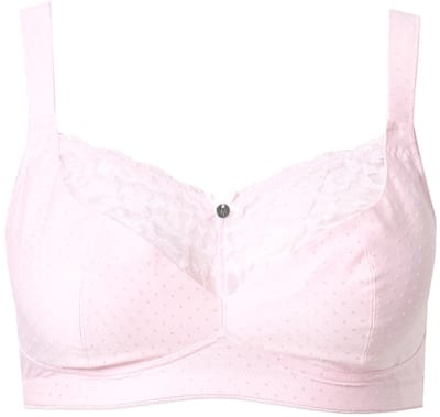 Ulla Popken - Dames - Comfortbeha kant zonder beugel - Babyroze - Maat 95C