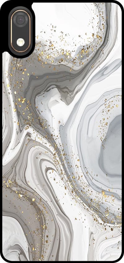 Smartphonica Telefoonhoesje Geschikt voor Huawei Y5 (2019) met marmer opdruk - TPU backcover case marble design - Zilver geschikt voor Huawei Y5 (2019)