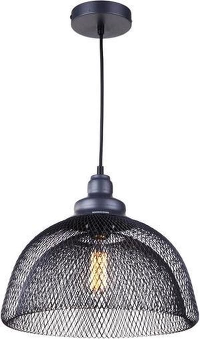 Gaaslamp Industrieel Design Hanglamp - E27 Fitting - ø35x30cm - Zwart