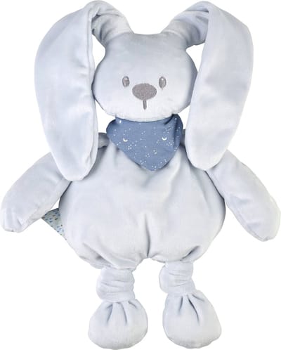 Nattou LAPIDOU Knuffel - Konijn - 30 cm - Pastelblauw