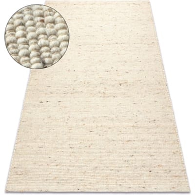Kleden Rugsx NEPAL 2100 beige tapijt - wollen, dubbelzijdig, 60x100 cm