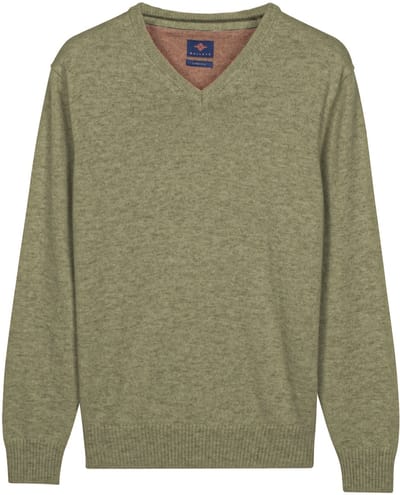 Baileys – Heren – Pullover – Gebreid – Regular fit – Ronde hals – Trui – Misty Green – 520091-725