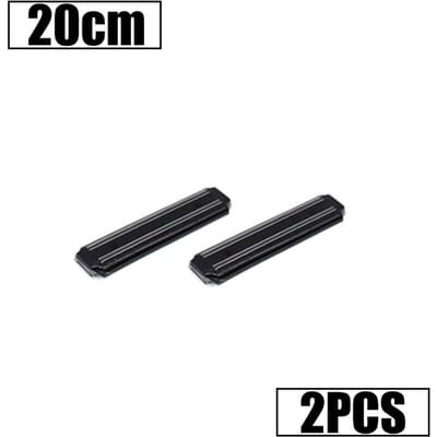 Porte-couteaux magnétique puissant en acier inoxydable, support mural pour cuisine, pratique et pratique black