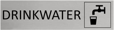 CombiCraft aluminium deurbordje drinkwater 165x45mm met tape