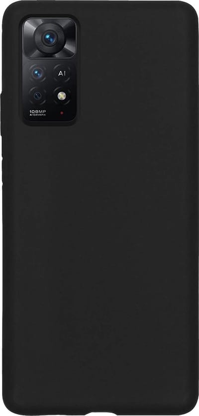 Hoes - Geschikt voor Xiaomi Redmi Note 11 - Sterk & Shockproof - Hoesje Cover - Siliconen Case - Zwart