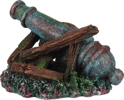 Aqua Della - Aquariumdecoratie - Vissen - Gebroken Kanon 16,5x12,5x10,5cm - 1st