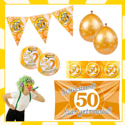 Feestpakket | Huwelijk | 50 jaar | 8-delig