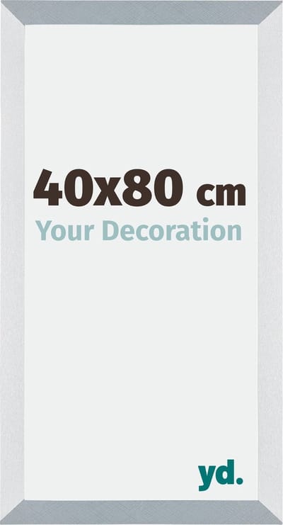 Your Decoration - Fotolijst 40x80 cm - MDF - Aluminium Geborsteld - Mura