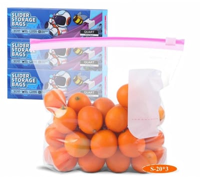 Dailygoods- Diepvrieszakken 3 liter - Herbruikbare zakken met ritssluiting - Magnetronbestendig - 60 stuks - Lekvrij - Ideaal voor voedselopslag - Voedselzakken
