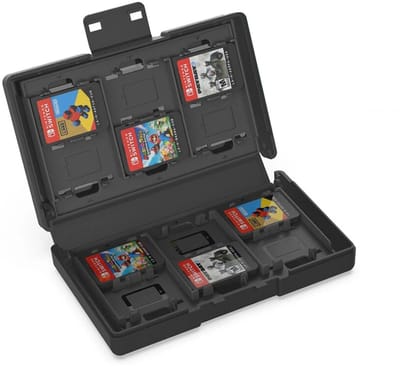 Nintendo Switch 2 / Switch Game Card Case - Opslag voor 24 Gamekaarten - Geheugenkaart Opberghoes - Beschermhoes met Organizer voor Games - Opberghoes Ideaal voor Reizen - Zwart